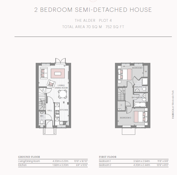 Floorplan for Plot 4 at Westvale Park